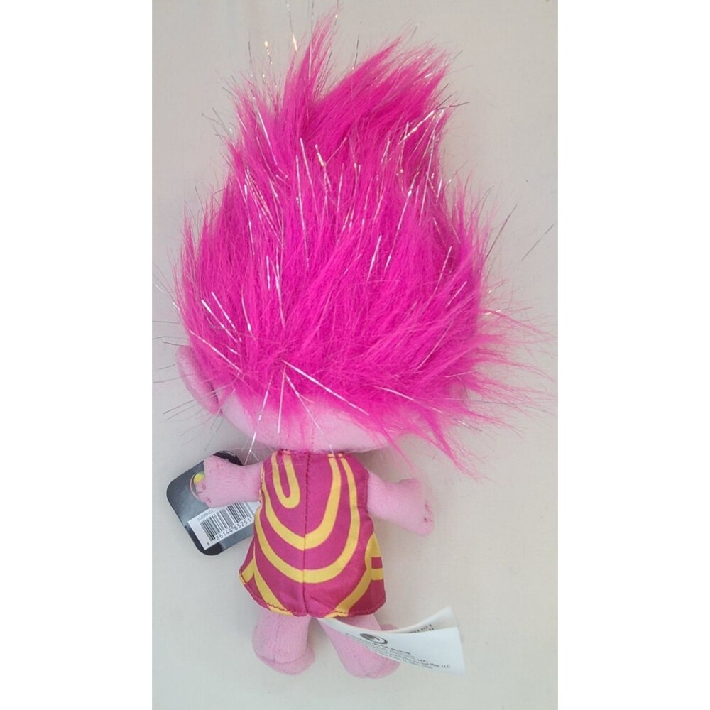 Poppy Plush Stuffed Animal Trolls World Tour 8" NWT Pink Dress Harmony Music - Picture 2 of 10